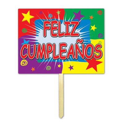 Feliz Cumpleanos Yard Sign