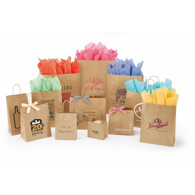 Recycled Natural Kraft Paper Shopping Bag (10"x10"x10")