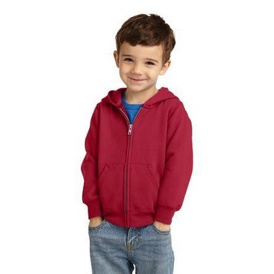 Port & Company® Toddler Core Fleece Full-Zip Hooded Sweatshirt