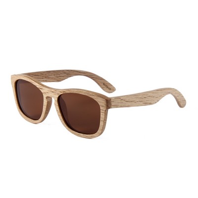 Cherry Wood Sunglasses - Brown Polarized Lenses - Cherry Wood Frames