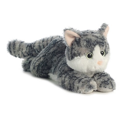 12" Grand Gray Tabby Cat Stuffed Animal