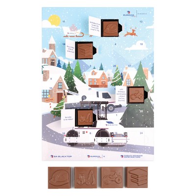 Christmas Advent Calendar - Customized Belgian Chocolate (24 Pcs)