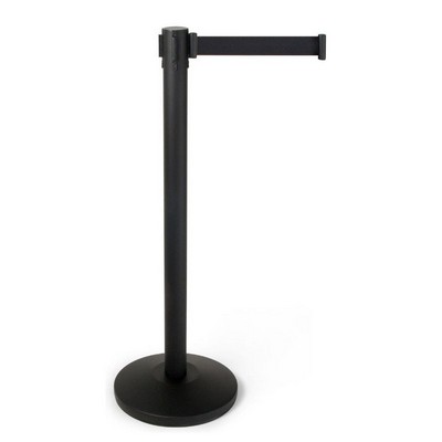 Q King Crowd Control Stanchion Post with 7.8" Retractable Belt