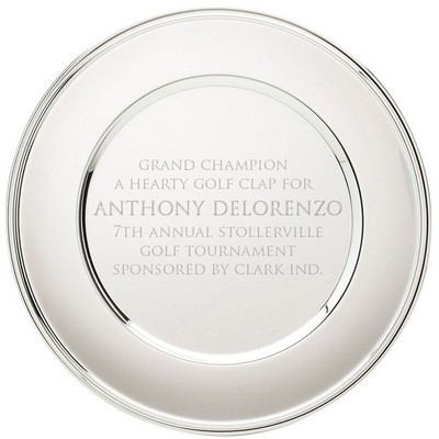 11 ¾" Chrome Plated Engravable High Polished Tray