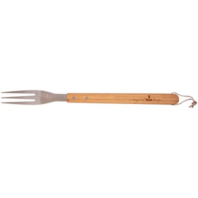 16 1/4" Bamboo Barbeque Fork