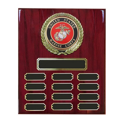 U.S. Marine Corps Perpetual Plaque (10 ½" x 13")