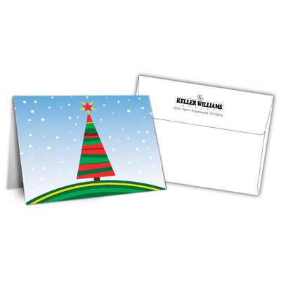 5" x 7" Holiday Greeting Cards w/ Imprinted Envelopes - Happy Holidays