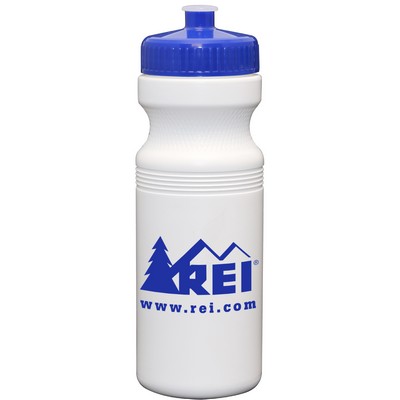 24 Oz. Sport Bottle White with Push-pull Lid. Made in USA