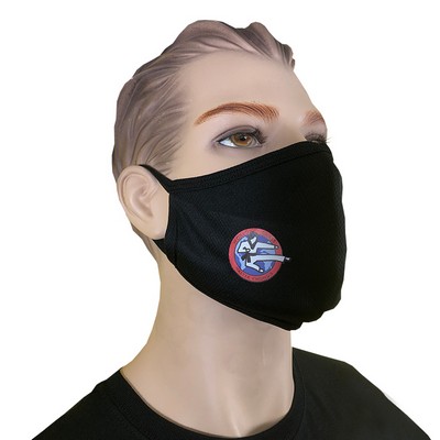 Premium 3-ply Mask, (Full Color Logo), Adult Size