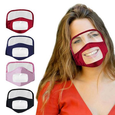 Integrated Transparent Cotton Guard w/Face Mask