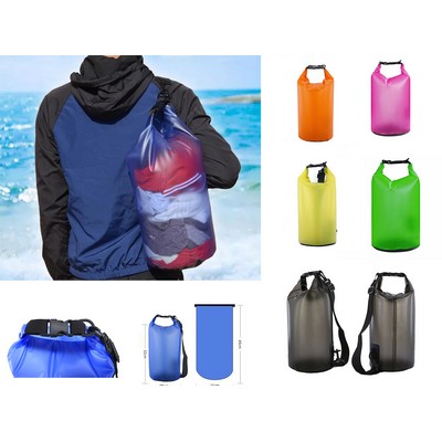 10L Translucent Waterproof Tube Bag/Dry Bag For Beach