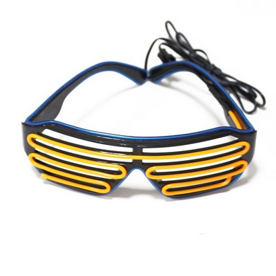 Two-color Voice Controlled Shutter Light LED Glasses