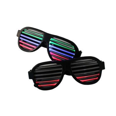 LED Shutter Shades Sunglasses