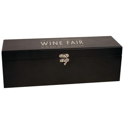 Black Single Wine Presentation Box with Tools