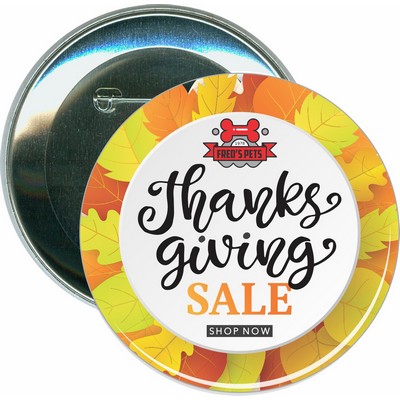 Business Sale - Thanksgiving Sale - 3 Inch Round Button