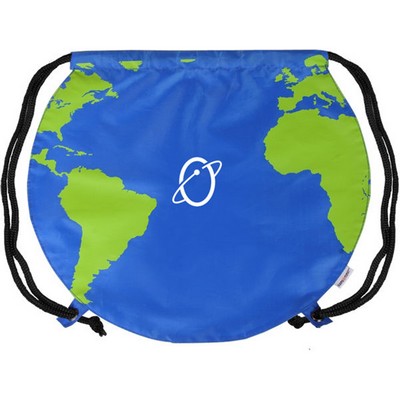 World Map Drawstring Bag