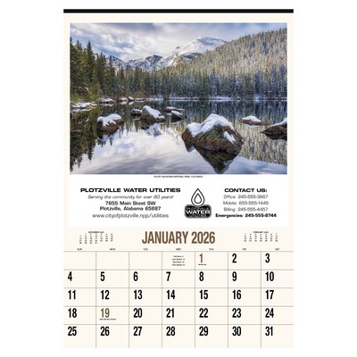 Scenic America® Executive-White Ad Calendar