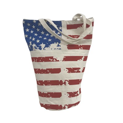 American Flag Design Shopping Tote Bag