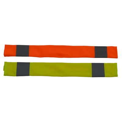 High Visibility Seat Belt Covers, LIME GREEN