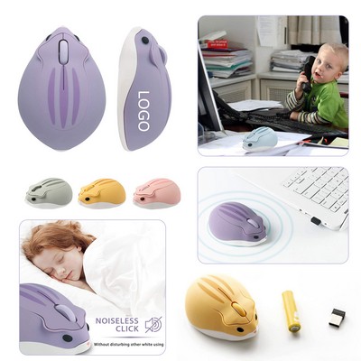 Wireless Mouse Cute Hamster Shape