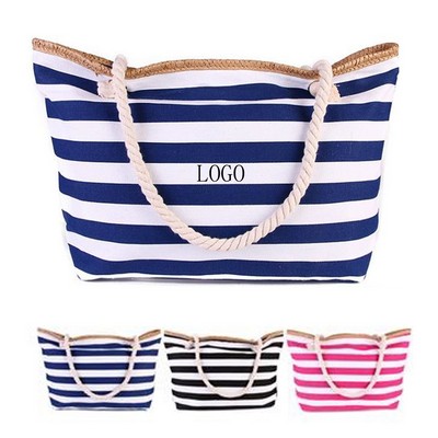 Canvas Beach Shoulder Tote Bag