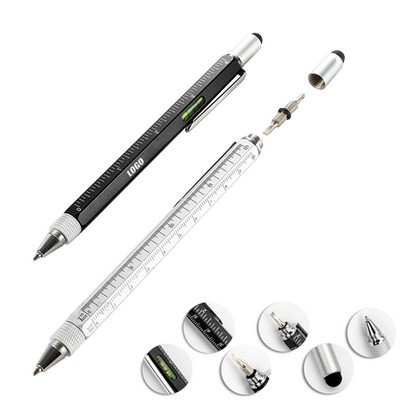 Metal Tool Pen w/Multi Rulers