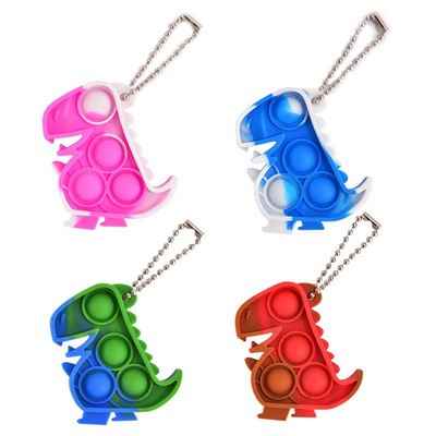 Dinosaur Pop Bubble Silicone Keychain