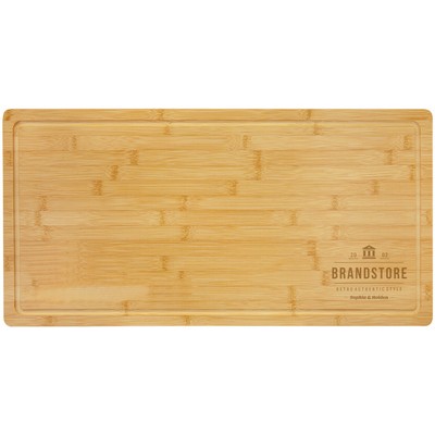 23 3/4" x 12" Bamboo Cutting Board with Drip Ring