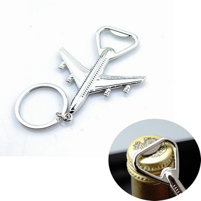 Metal Bottle Opener Plane Key chain