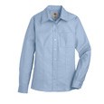 Dickie's® Women's Long Sleeve Stretch Oxford Shirt - Light Blue