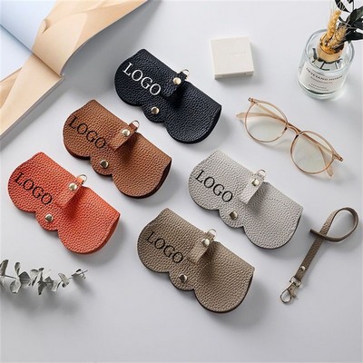 PU Leather Glasses Case with Belt Clip