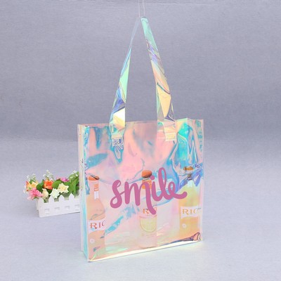 Holographic Clear Shopping Tote Bag