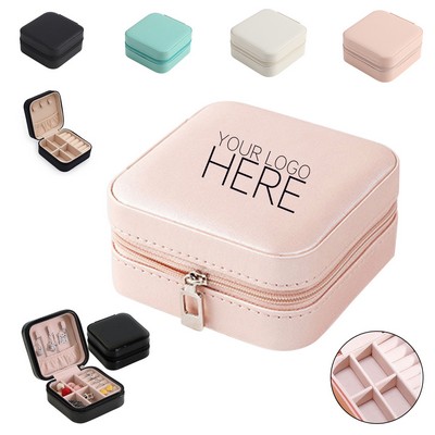 Mini Jewelry Travel Zipper Storage Case