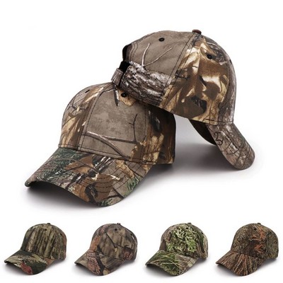 6 Panel Hunting Camouflage Baseball Cap w/ Velcro Closure 6 Panel Hunting Camouflage Baseball Cap w