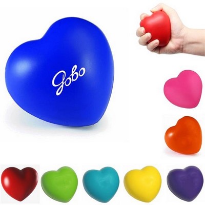 Printed Heart Shaped Stress Relief Ball