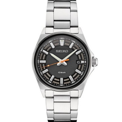 Seiko Men's Watch with Black Dial