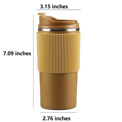 Stainless Steel Coffee Mug with Silicone Tumbler Cover