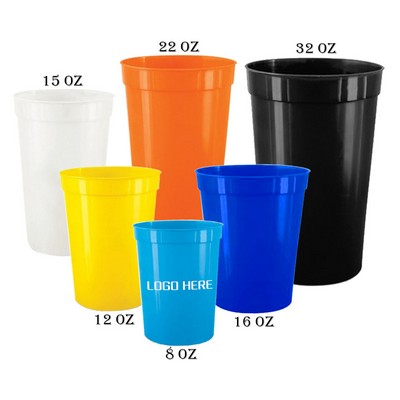 Reusable Plastic Stadium Rainbow Cups