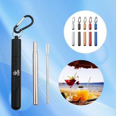 Environmentally Friendly Foldable Metal Eco-Straws