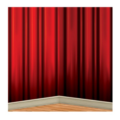 Red Curtain Backdrop