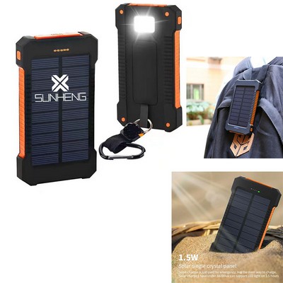 5000Mah Flashlight Outdoor Solar Power Bank