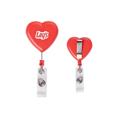 Heart Shaped Badge Reel