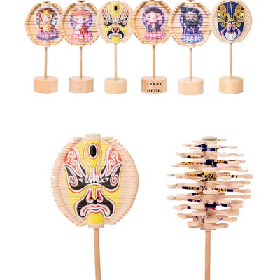 Wooden Spin Lollipop Fidget Toys