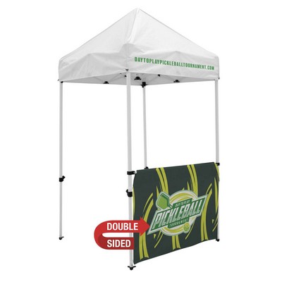 5' Economy Tent Half Wall (Dye Sublimated, Double-Sided)