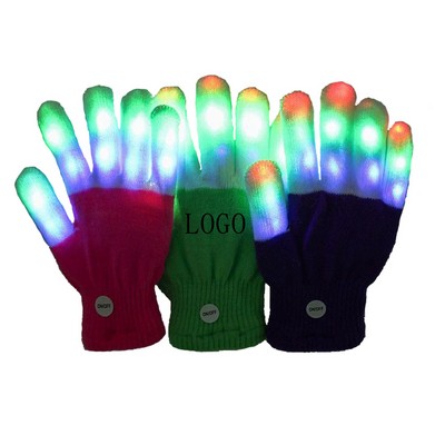 LED Finger Luminous Gloves