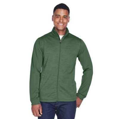 Devon & Jones Men's Newbury Colorblock Mélange Fleece Full-Zip