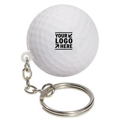 Golf Ball Stress Reliever Key Chain