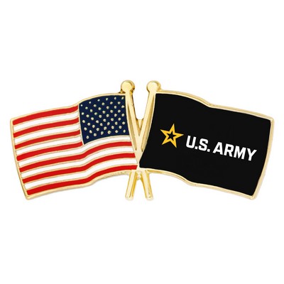 Officially Licensed U.S. and U.S. Army Flag Pin