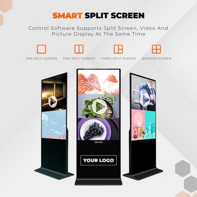 43" - Floor-standing Information Kiosk - with Capacitive Touch - Windows OS