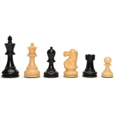 Jacques Style Chess Pieces, Weighted with 3.375 in. King